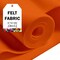 FabricLA Acrylic Felt Fabric - 72" Inch Wide 1.6mm Thick Felt by The Yard - Use Soft Felt Sheets for Sewing, Cushion, and Padding, DIY Arts & Crafts (20 Yards, Light Orange)